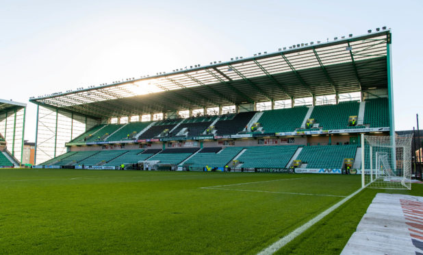 Hibernian FC's home ground at Easter Road.