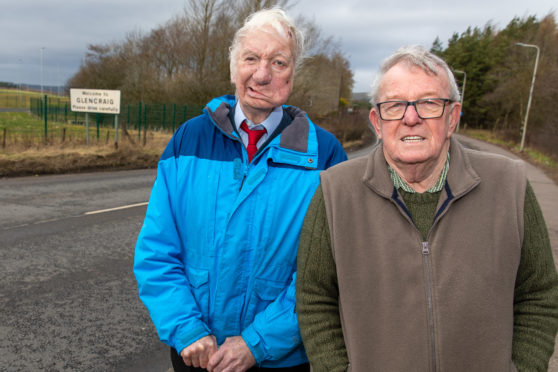 Willie Clarke and Brian Menzies in Glencraig