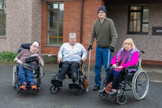 Service users Alan Johnstone, Shonagh Barrie, Vincent Sullivan and Elsa Gilfillan