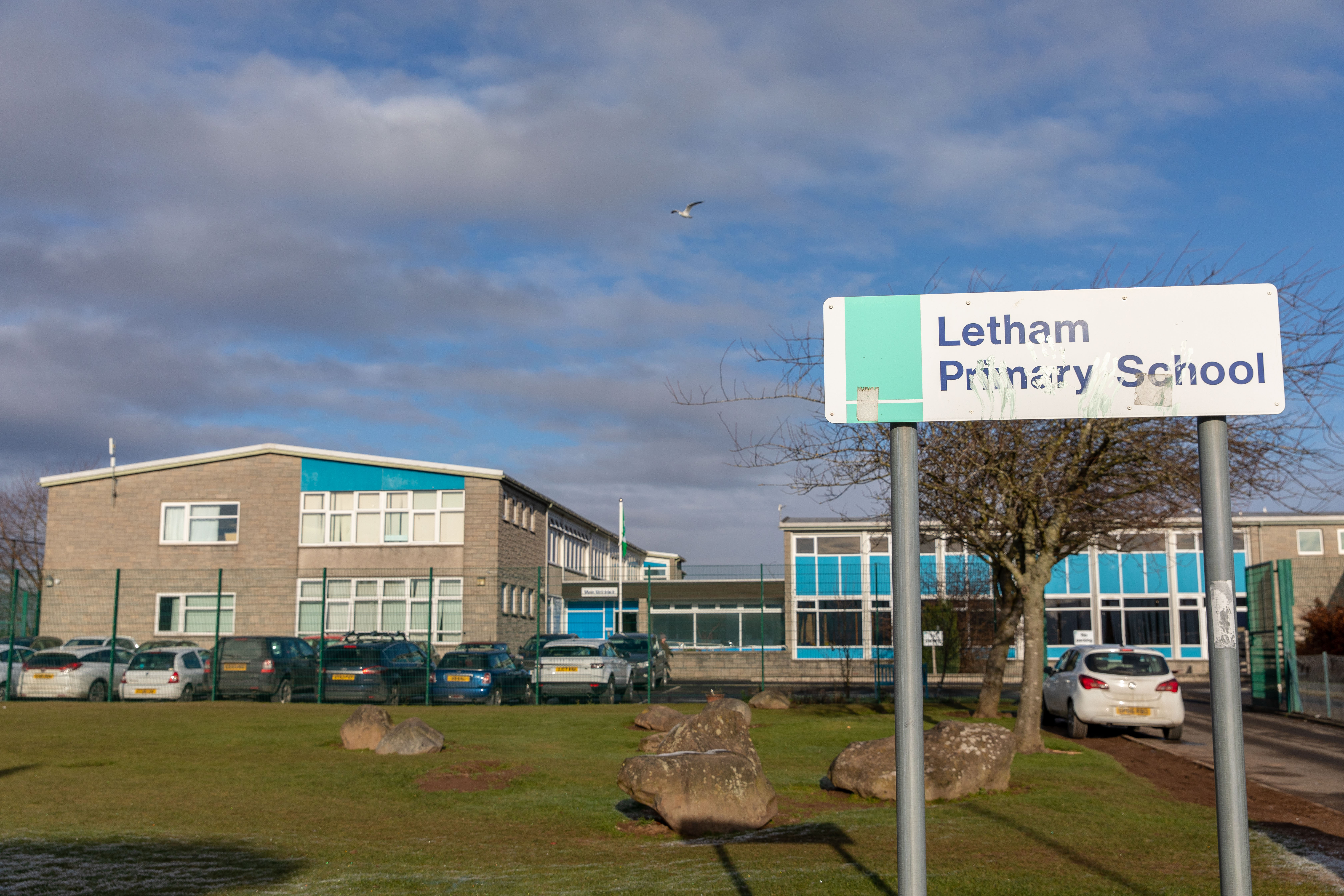 Letham Primary School, Perth, where Letham Nursery is based.