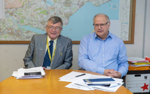 Fife Council co-leaders, SNP Councillor David Alexander and Labour Councillor David Ross.