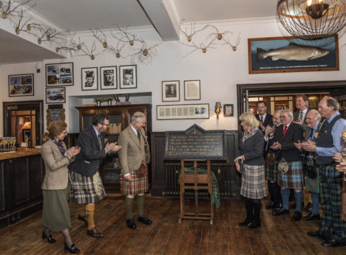Their Royal Highnesses The Duke and Duchess of Rothesay officially open the refurbished Fife Arms.