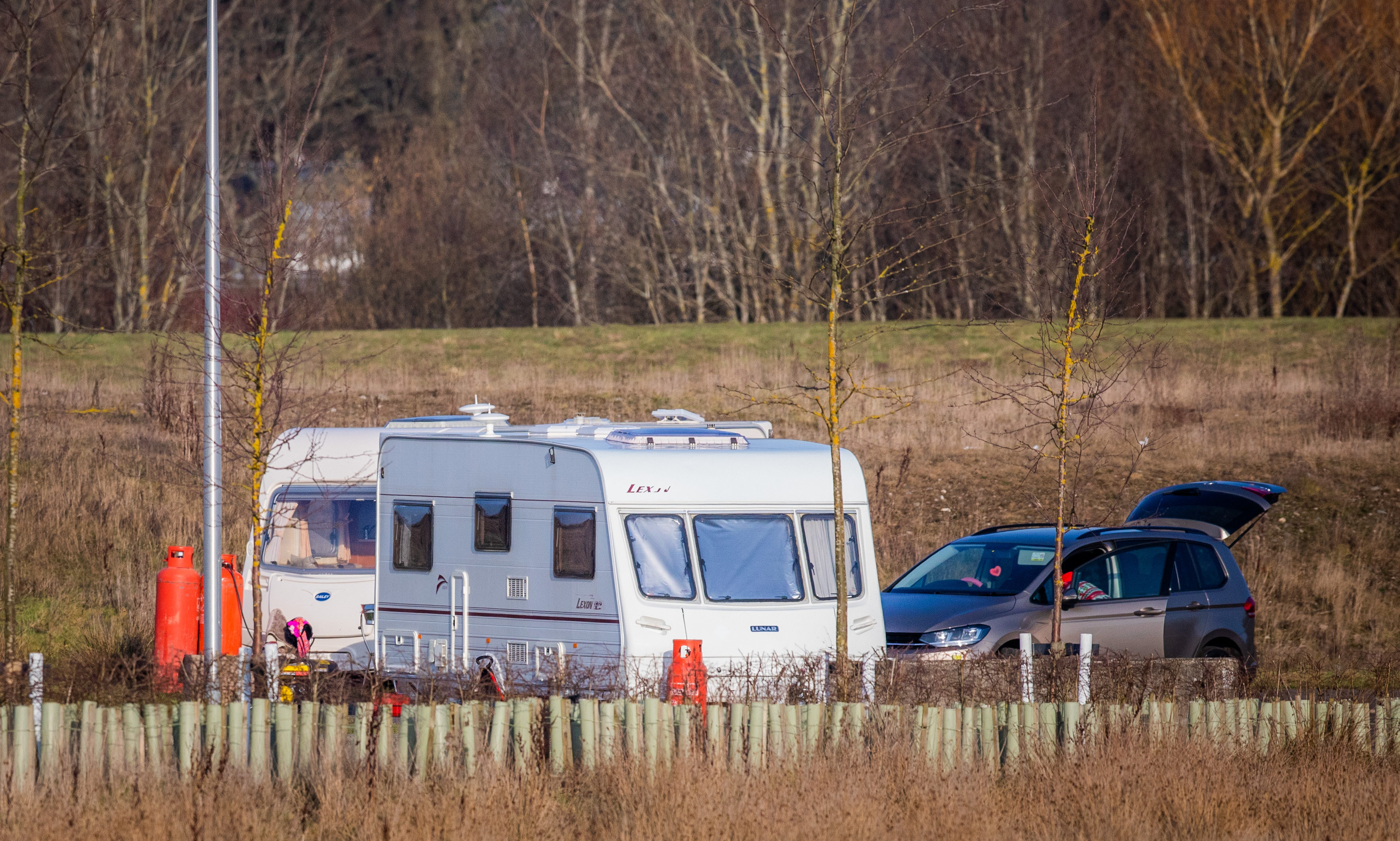 Caravans have arrived at the Food and Drink Park in Perth.