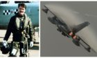 Dougie Nicolson about to go on the trip of a lifetime in a Tornado jet in 1995. Right: One of his favourite photos that he has taken - of a Tornado at the Leuchars Airshow in 2010.