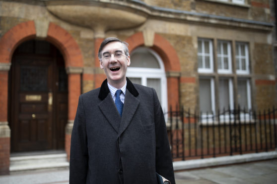 Brexiteer Jacob Rees-Mogg seems happy. Even if the rest of the country is in turmoil.