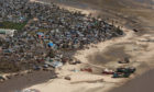 An aerial view of a neighbourhood affected by Cyclone Idai.