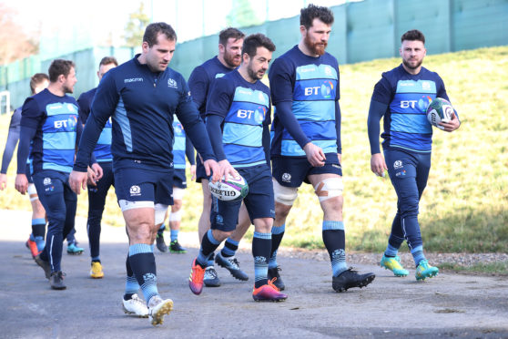 Greg Laidlaw (centre) has been replaced by Ali Price (right) in the Scotland team to play Wales.