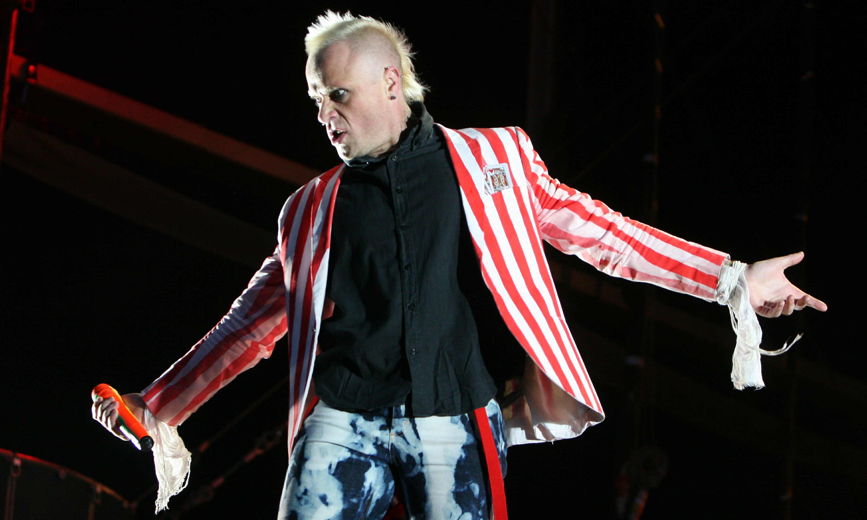Keith Flint of The Prodigy at T in the Park in 2008.