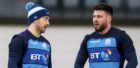 Scotland captain Greig Laidlaw(L) with replacement Ali Price