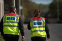 Community Wardens walking the streets of Forfar