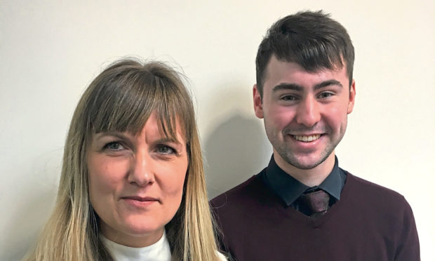 Lisa Bray of Eden Fyfe Accounts with trainee accounts assistant Jake Brown.
