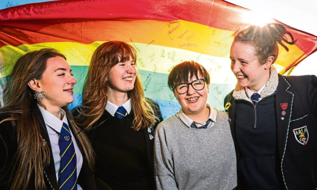 Shannon Robertson, 17, Robyn Thomson, 17, Aimee Whyte, 14 and Robyn White, 18.