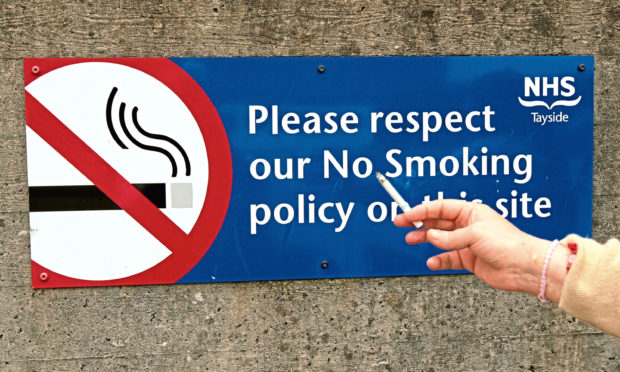 NHS Tayside sites have been smoke-free for several years