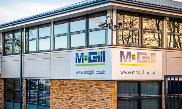 McGill premises in Harrison Road, Dundee.