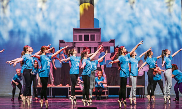 The Rock Challenge taking place at Caird Hall,