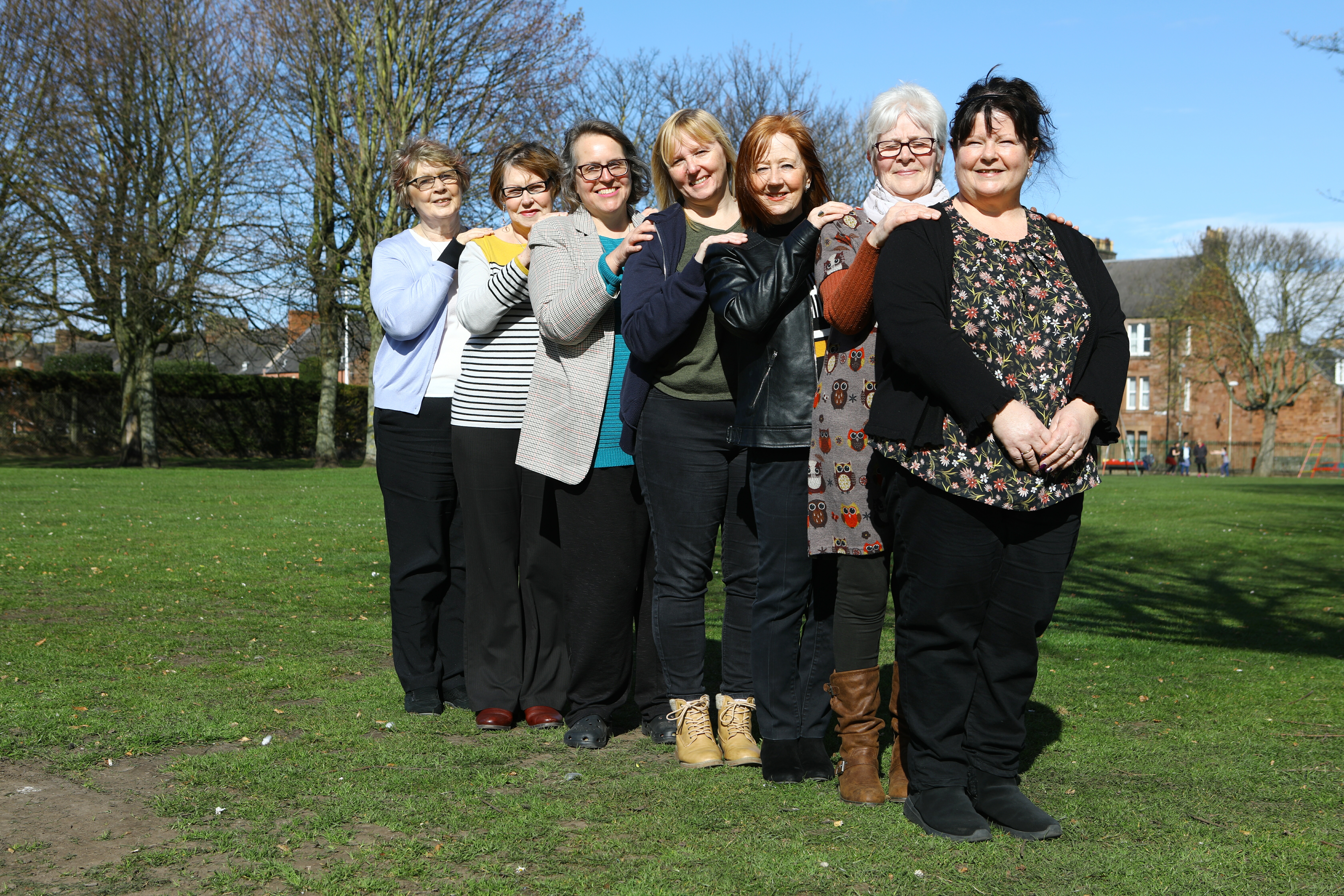 Picture shows Margaret Stibbles, Joan Hainsworth, Brenda Milne, Carol-Ann Thain - Choir Leader, Sandra Cargill, Helen Wallace and Christine Spink.