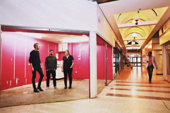 Members of the Dundee Design Festival team in the Keiller Centre.