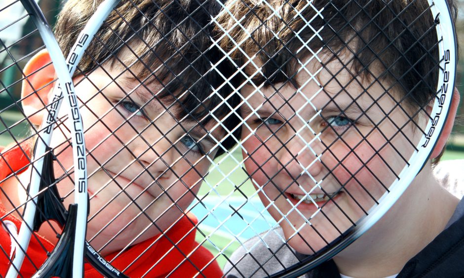 Brothers Jacob (10) & Leo (12) Sutherland from Fintry.