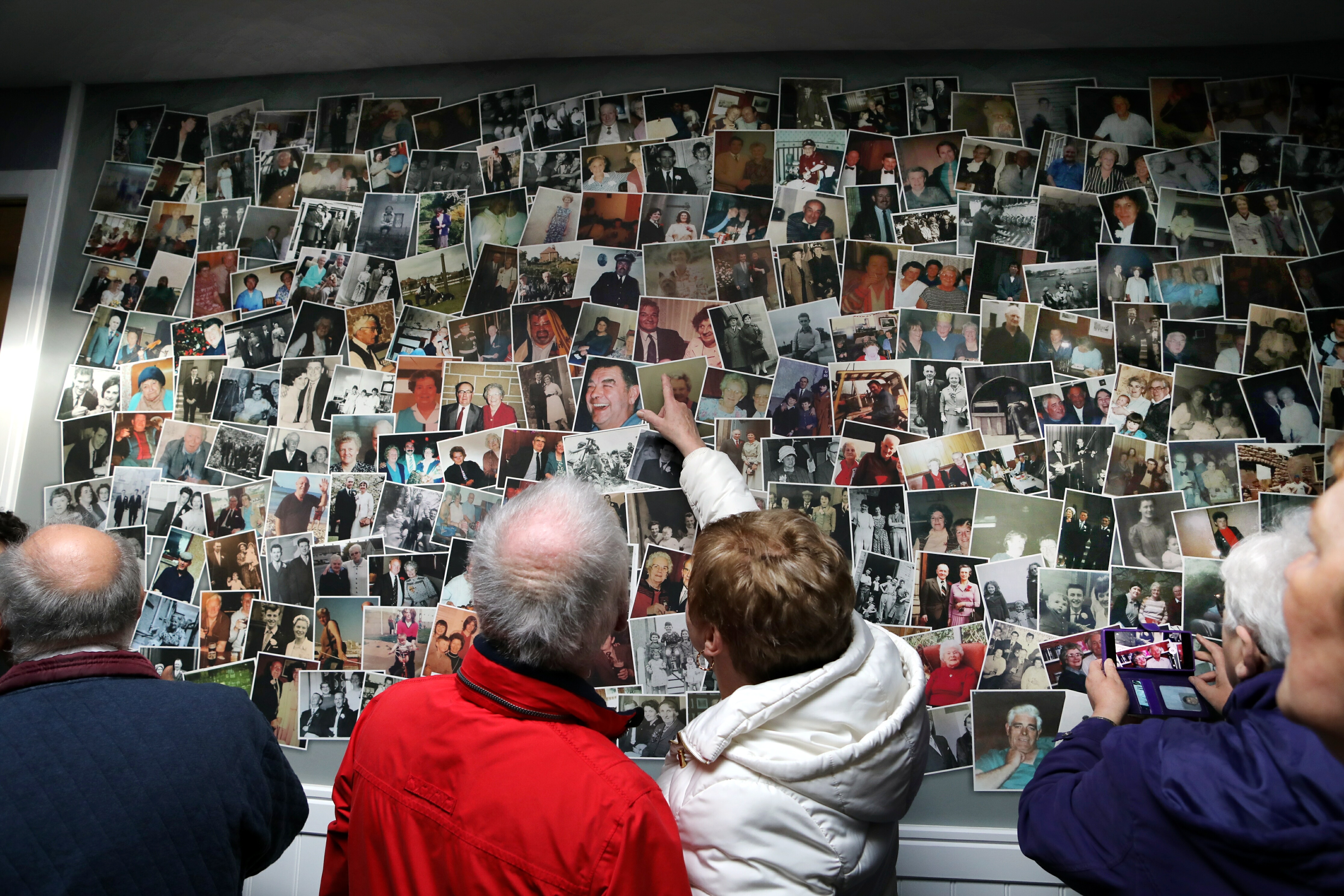 The memory wall was a popular attraction at the official opening.