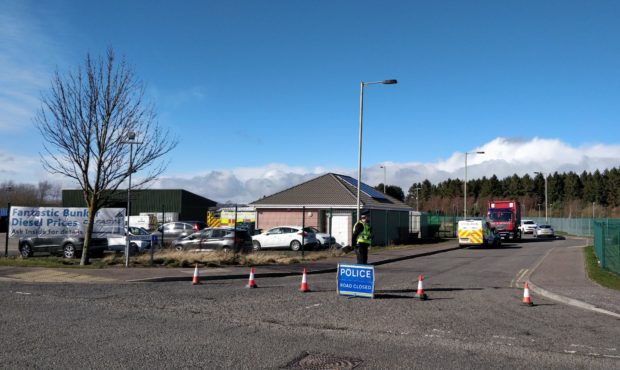 The scene of the incident in Forfar.