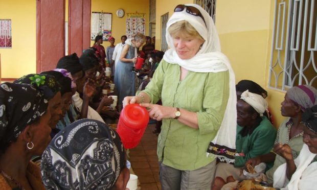 Jo Middlemiss at the clinic in Ethiopia