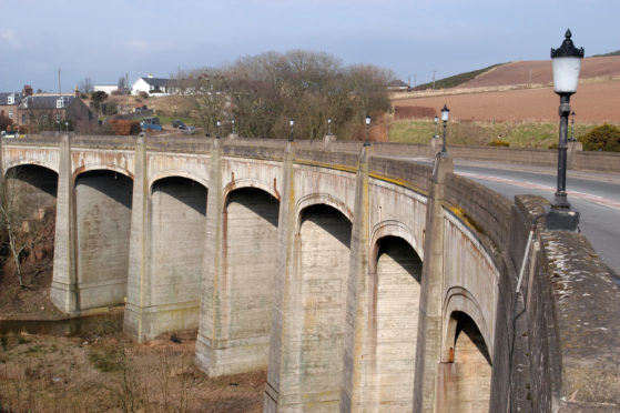 Inverbervie's Jubilee Bridge is  deteriorating under heavy traffic