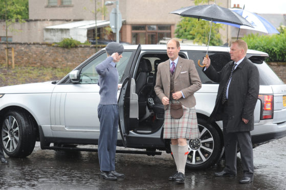 The Earl of Wessex during a visit to Brechin in June 2017.