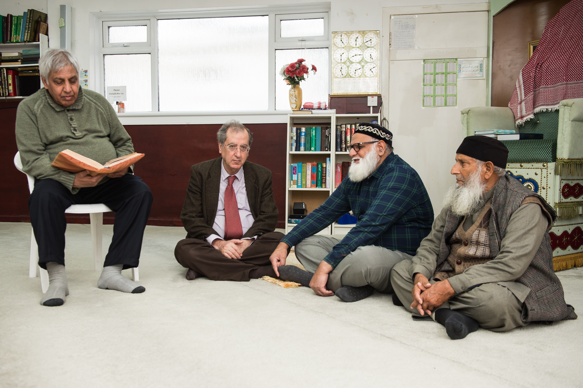 Members of the Kirkcaldy Muslim Centre, from left: Ahmed Mian, Dr Bashier Oudeh, Faqir Mohammad and Iftkhar Sajid.