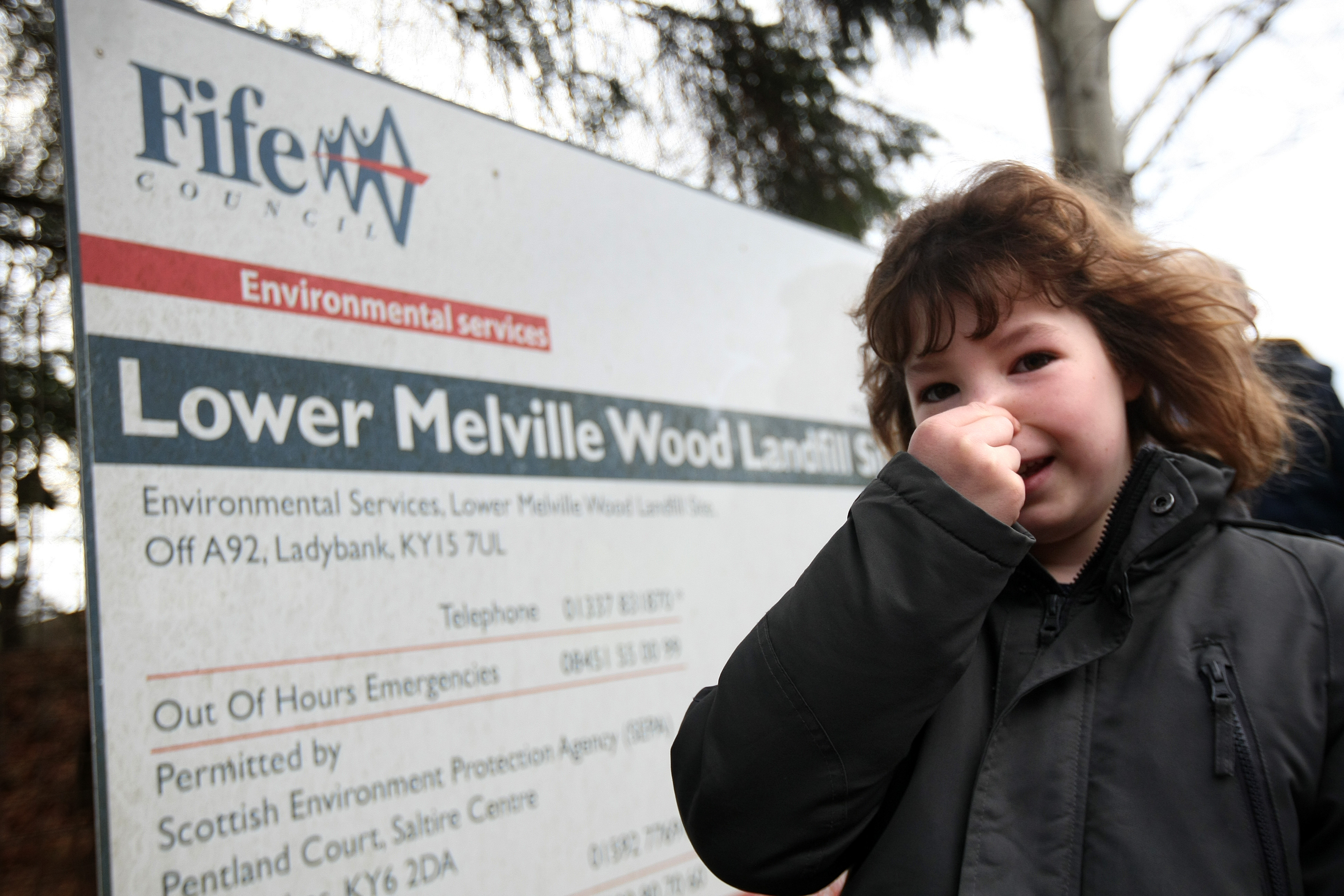 Residents of Letham in Fife are suffering from the 'Melville Pong' from the Lower Melville Wood Landfill site.