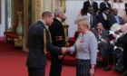 Elaine Wyllie from Burntisland is made an MBE (Member of the Order of the British Empire) by the Duke of Cambridge at Buckingham Palace.