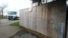 One of the messages has been spray painted on a fence on Arbroath Road