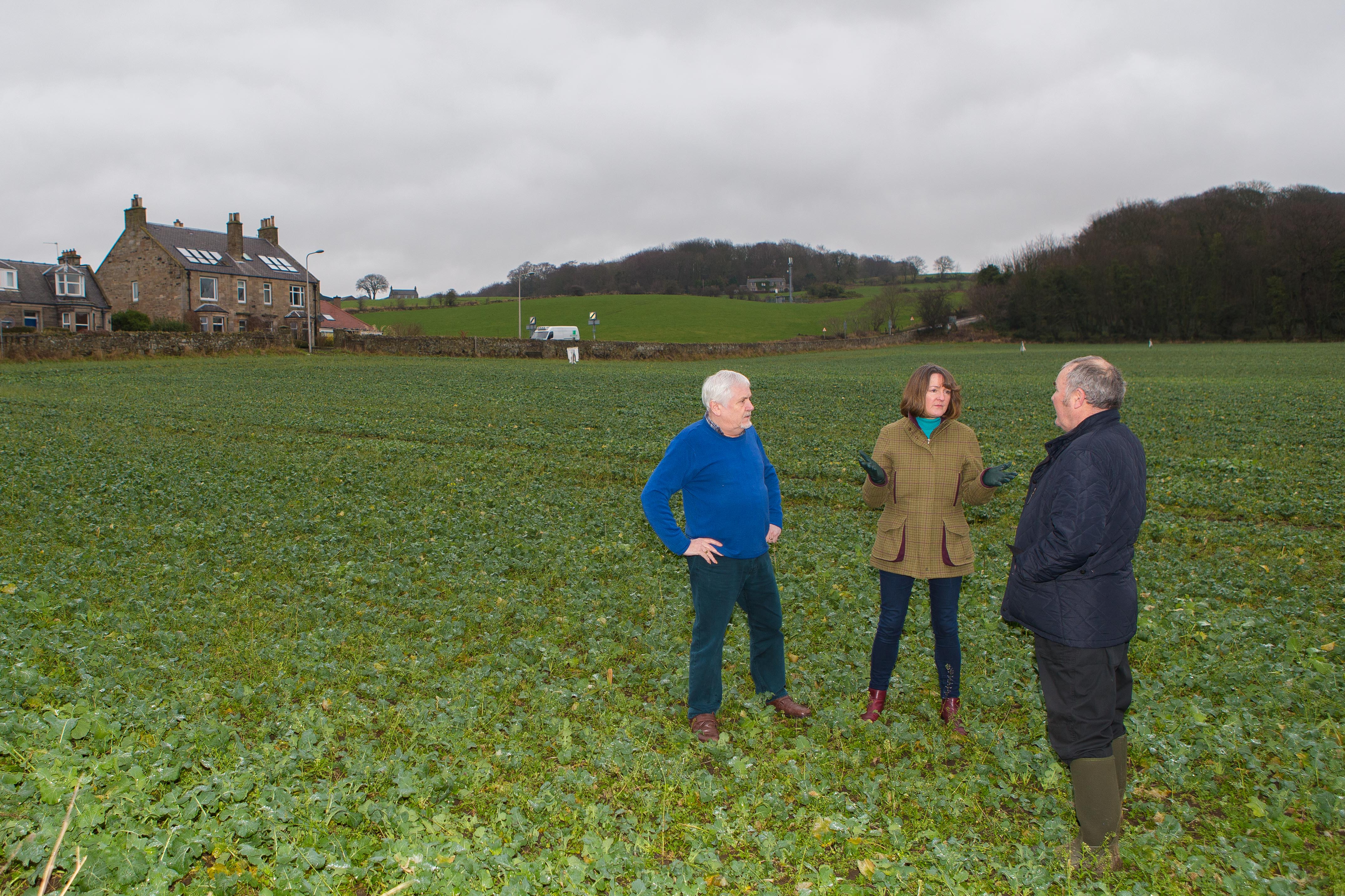 Aberdour residents opposed to the development at the site.