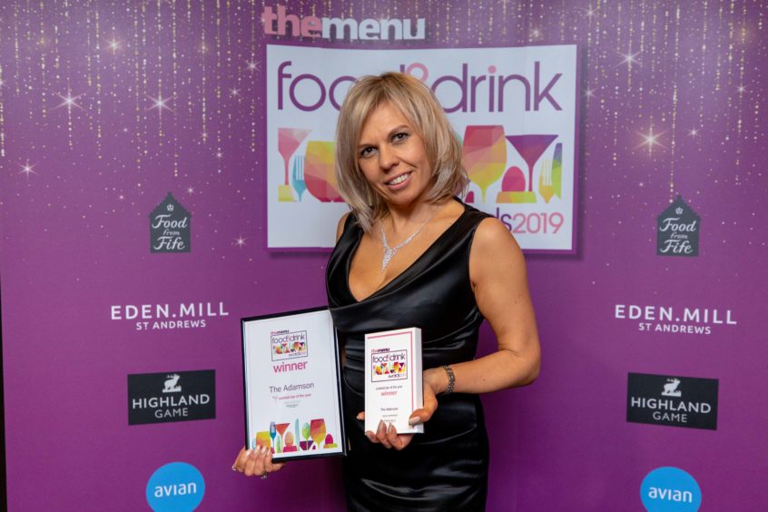 Cocktail Bar of the Year, The Adamson, with Julie Lewis.