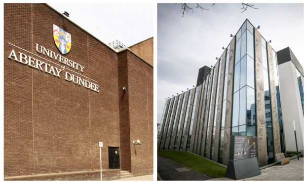 Abertay and Dundee universities.