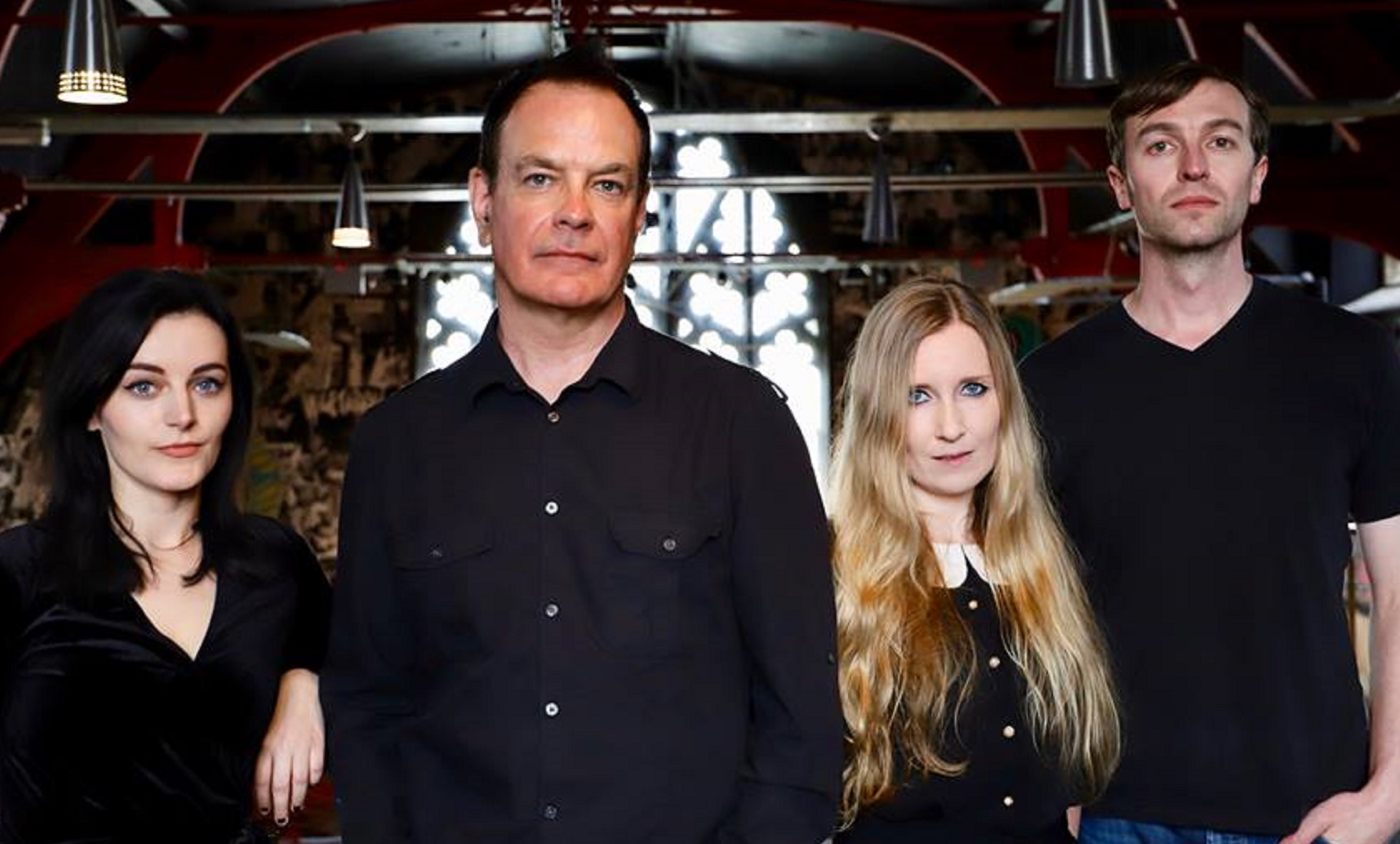 The Wedding Present with David Gedge, second left.