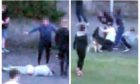 Footage of the shocking incident in Burntisland was posted to social media.