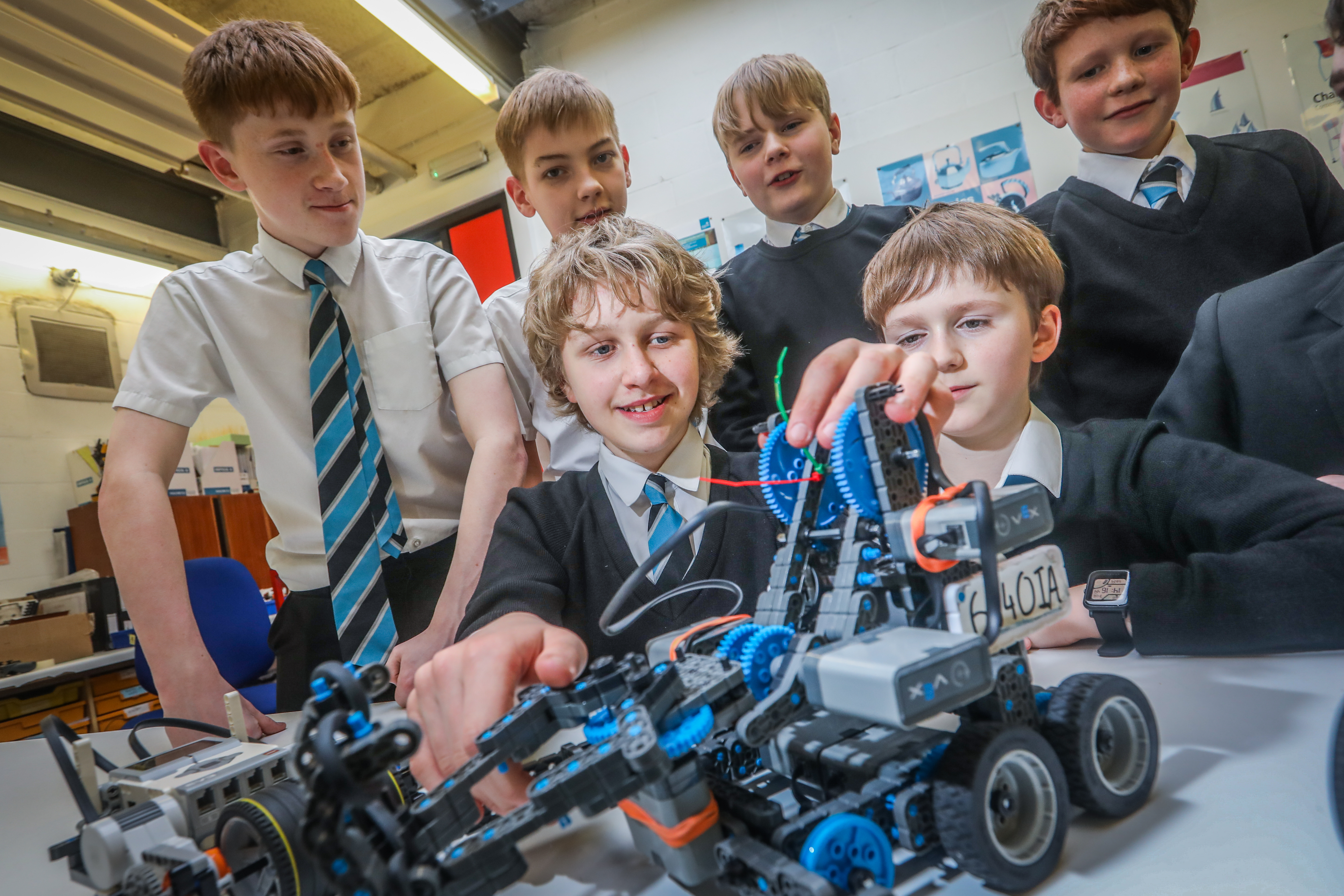 Monifieth High's Young Engineers Group were the top placed Scottish team in the VEX EVENT