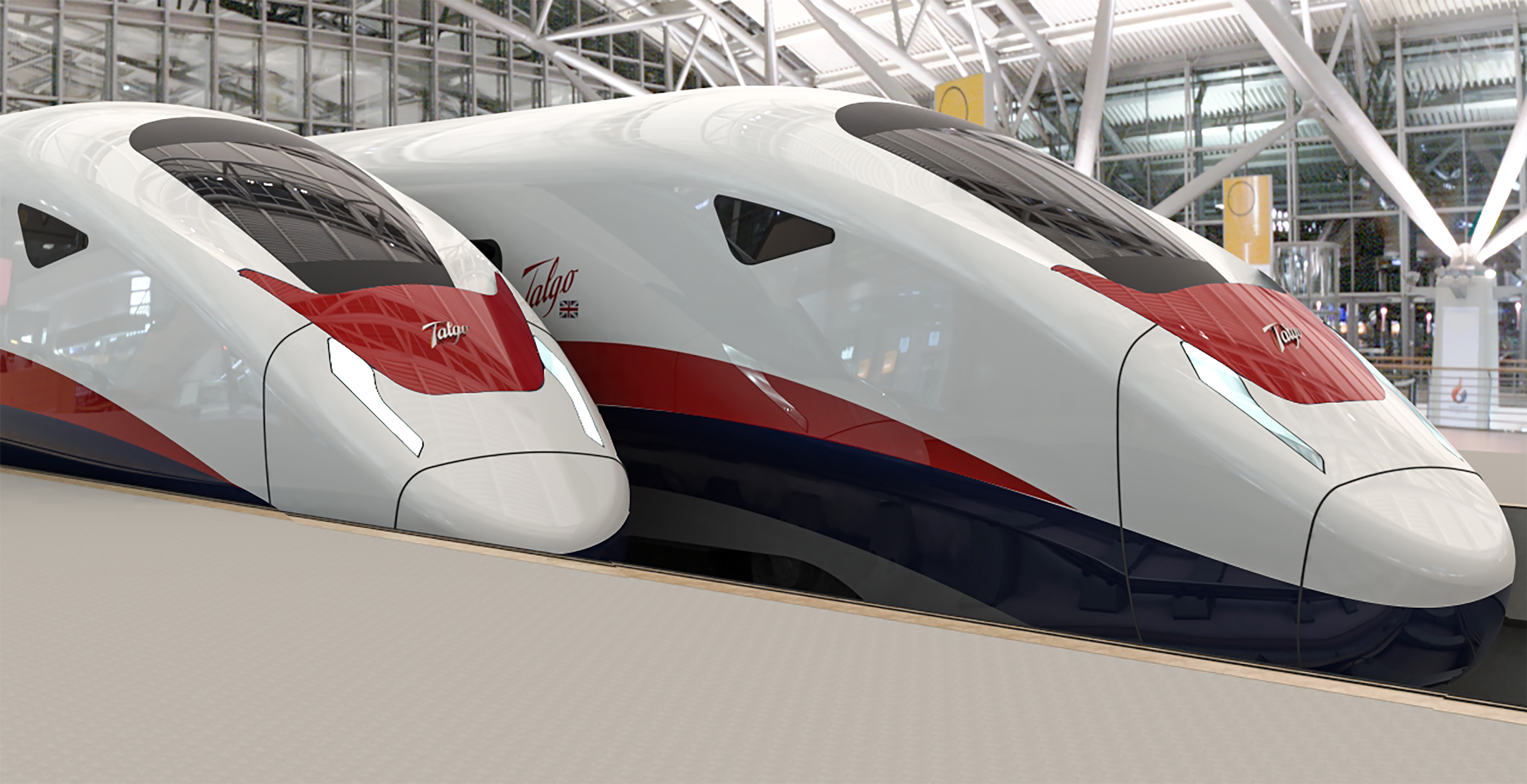 An artist’s impression of Talgo new AVRIL UK train, that could be seen on some of Britain’s future high speed railway lines.