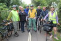 Willie Rennie MSP (third from right) with local cycling enthusiasts.