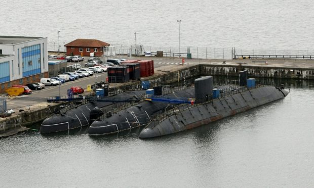 Some of the subs stored at Rosyth