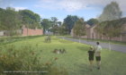 An artist's impression of some of the new homes proposed at Seggie Farm, Guardbridge