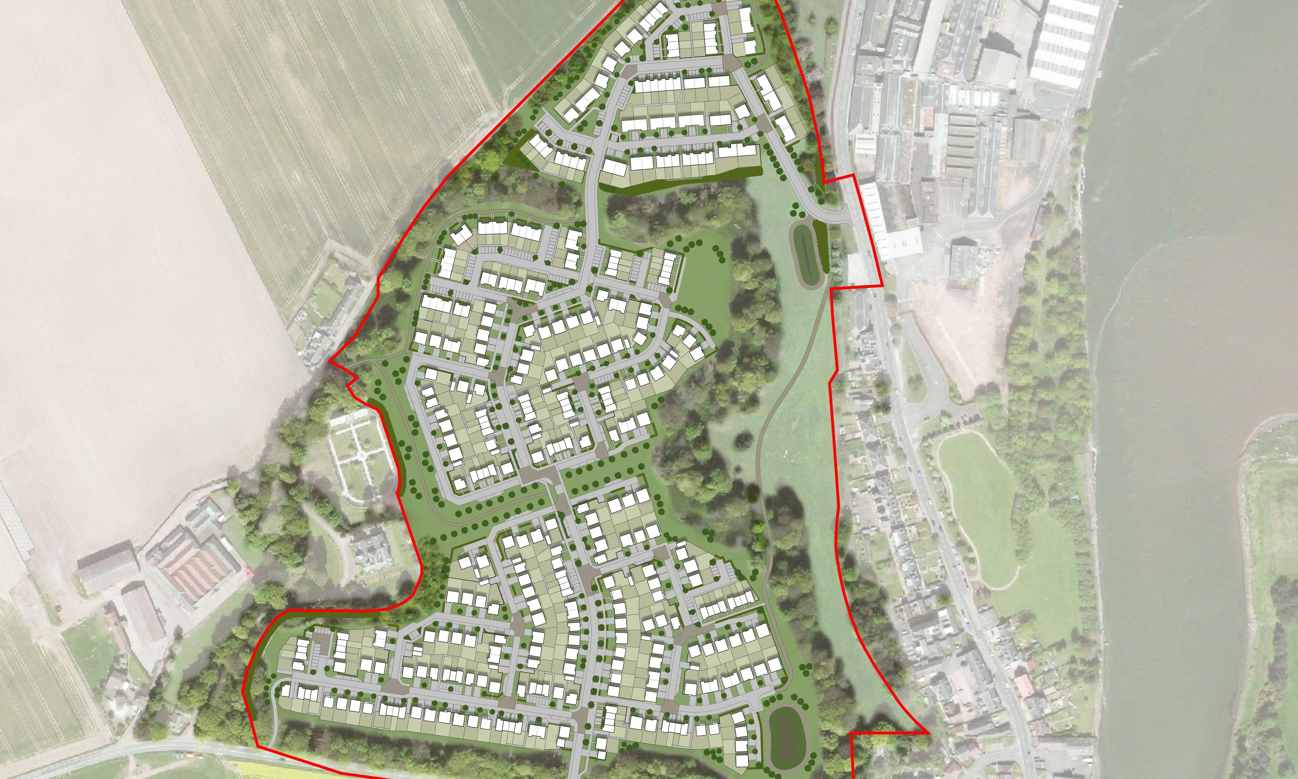 The new homes could increase the population of Guardbridge by 50%