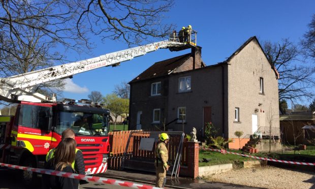 Five fire engines attended the house fire in Oaklee, Saline