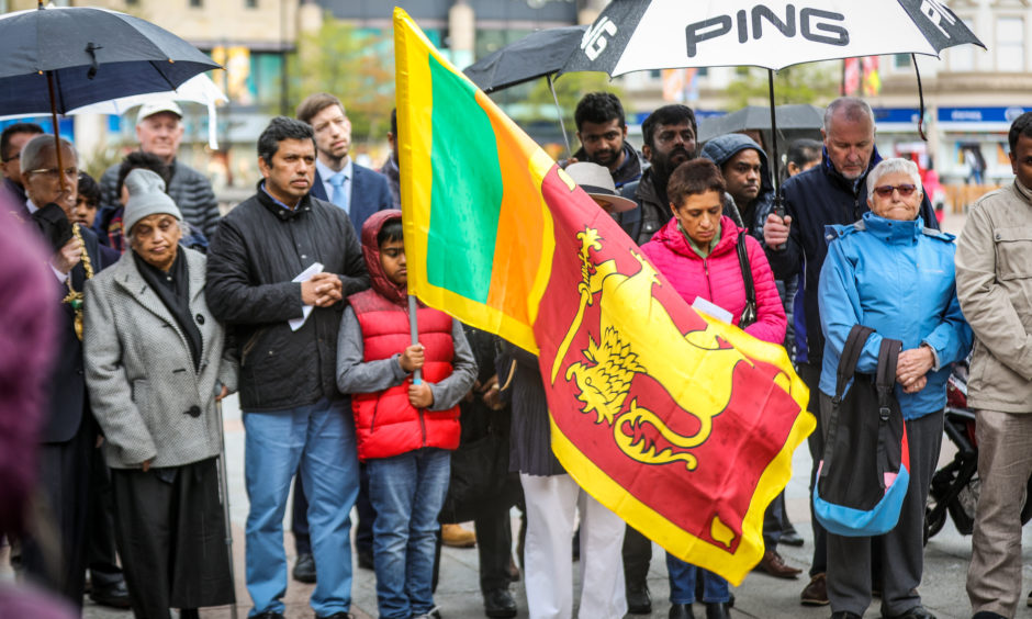 Service for Sri Lanka victims, held in Dundee.