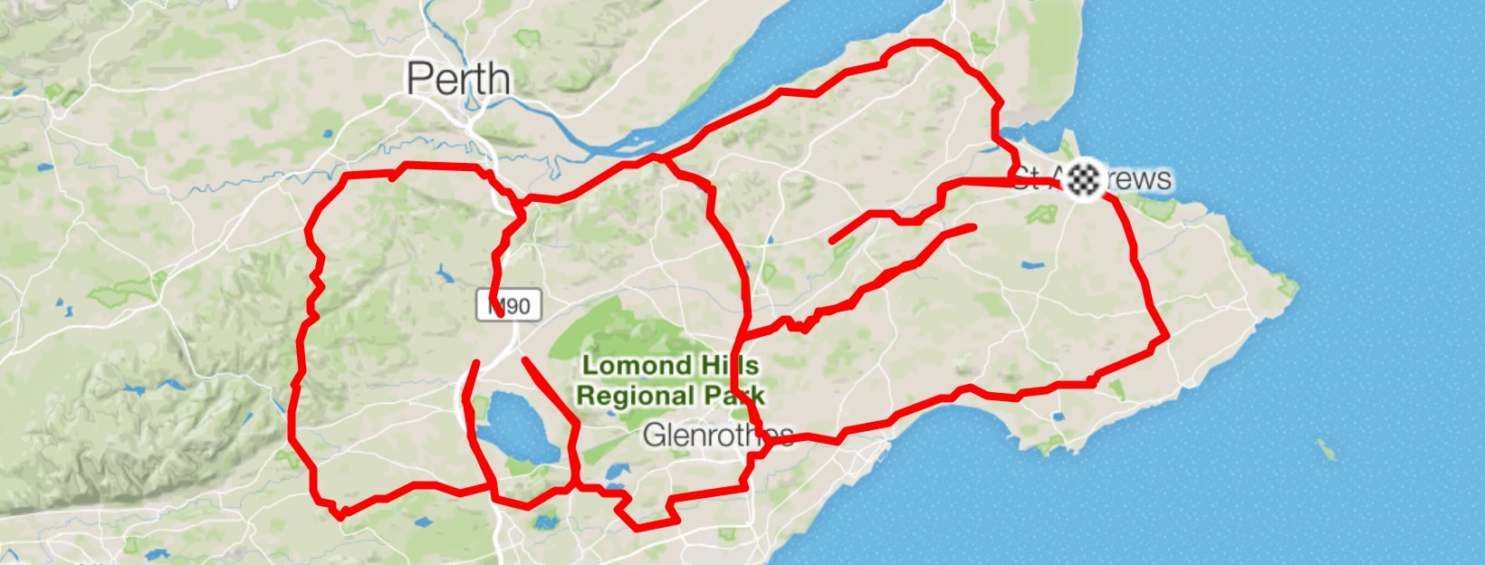 The Big MS Ride will follow a route round Fife in the shape of the letters MS