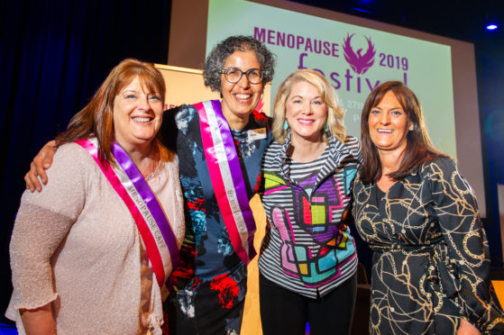 Organisers Moira MacLeod and Rachel Weiss with speakers, Kelli Jaecks and Collette Stevenson,