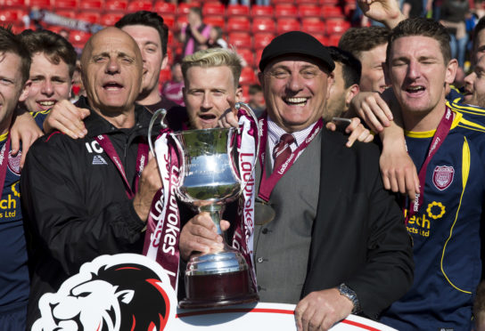 Arbroath won the League 2 title in 2017. Now Dick Campbell is looking to go one better today.