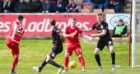 Action from Brechin;s game against Arbroath last week.