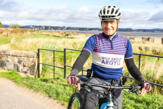 Founder of Bikepacking Scotland, Markus Stitz, near Tentsmuir Forest.