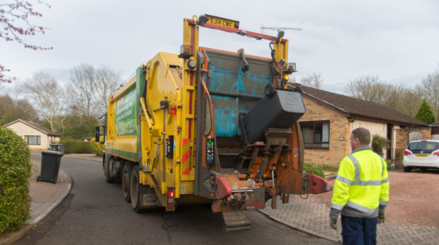 A Fife Council bin collection.